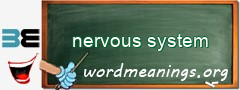 WordMeaning blackboard for nervous system